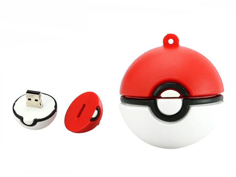 PENDRIVE USB SZYBKI FLASH DRIVE ULTRA PAMIĘĆ ZAWIESZKA PREZENT POKEBALL 8GB