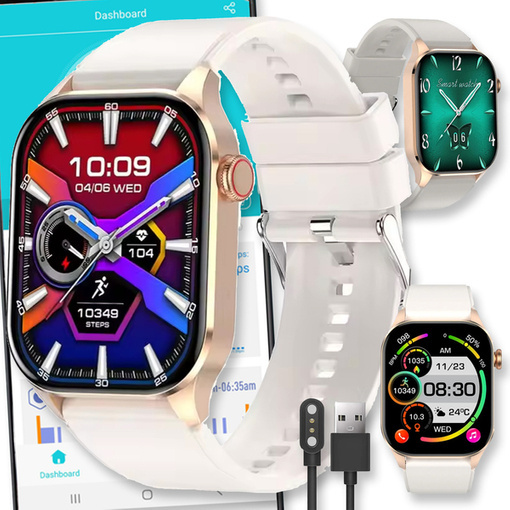 SMARTWATCH ZEGAREK WATCH MENU PL DAMSKI MĘSKI ROZMOWY SPORT POLSKIE PULS T98