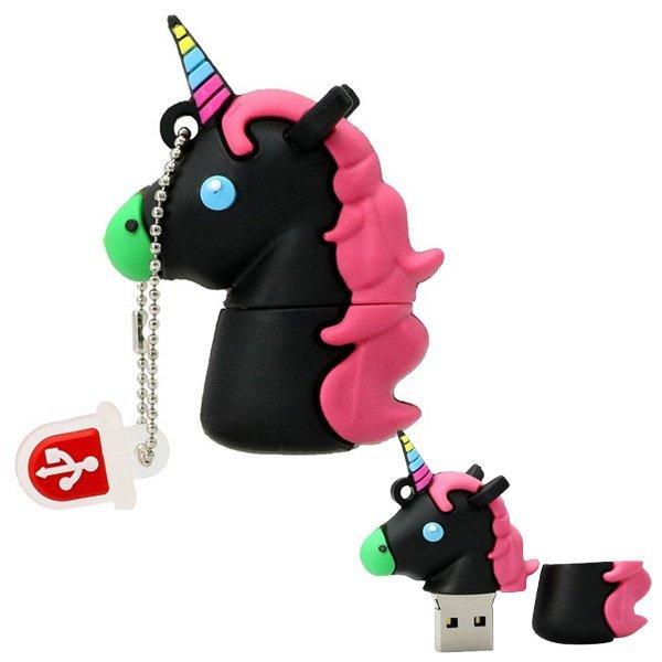 PENDRIVE USB SZYBKI FLASH DRIVE ULTRA PAMIĘĆ ZAWIESZKA PEN JEDNOROŻEC 16GB
