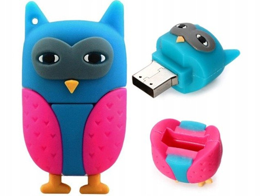 PENDRIVE USB SZYBKI FLASH DRIVE ULTRA PAMIĘĆ ZAWIESZKA PREZENT SOWA 32GB