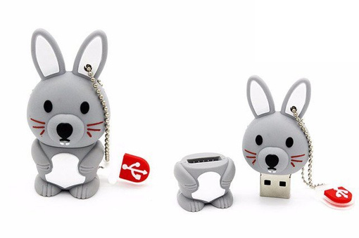 PENDRIVE USB SZYBKI FLASH DRIVE ULTRA PAMIĘĆ ZAWIESZKA PREZENT KRÓLIK 32GB