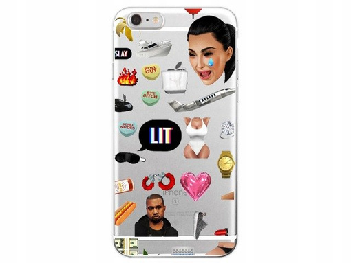 Etui Case Silikon iPhone 5 5s SE Kim Kardashian