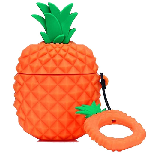 ETUI DO AIRPODS 1 2 POKROWIEC CASE NA SŁUCHAWKI FUTERAŁ COVER OWOC ANANAS