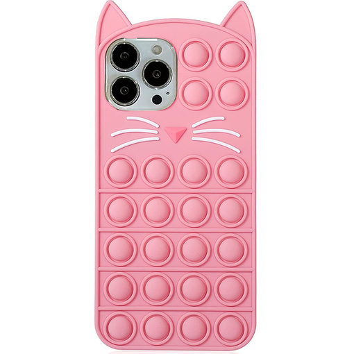 ETUI DO IPHONE 11 CASE OBUDOWA COVER POKROWIEC FUTERAŁ PLECKI RÓŻOWY KOTEK