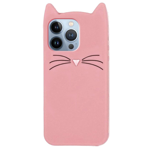 ETUI DO IPHONE 11 CASE OBUDOWA COVER POKROWIEC FUTERAŁ PLECKI RÓZOWY KOTEK