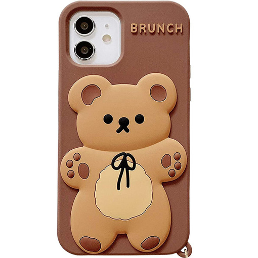 ETUI DO IPHONE 12/12 PRO CASE OBUDOWA COVER POKROWIEC FUTERAŁ PLECKI MIŚ