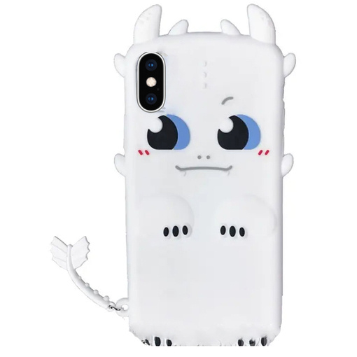 ETUI DO IPHONE X CASE OBUDOWA COVER POKROWIEC FUTERAŁ PLECKI BIAŁY SMOK