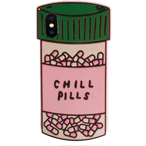 ETUI DO IPHONE X CASE OBUDOWA COVER POKROWIEC FUTERAŁ PLECKI CHILL PILLS