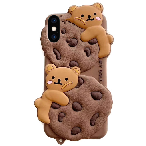 ETUI DO IPHONE X CASE OBUDOWA COVER POKROWIEC FUTERAŁ PLECKI MIŚ CIASTKO