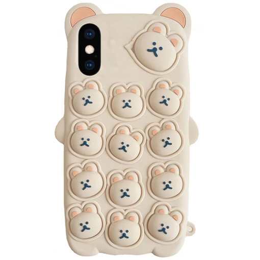 ETUI DO IPHONE X CASE OBUDOWA COVER POKROWIEC FUTERAŁ PLECKI MIŚ MISIE