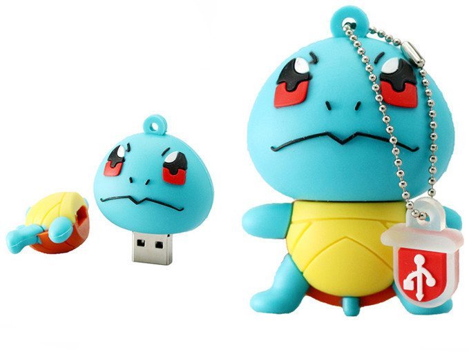 PENDRIVE USB SZYBKI FLASH DRIVE ULTRA PAMIĘĆ ZAWIESZKA PEN SQUIRTLE 16GB