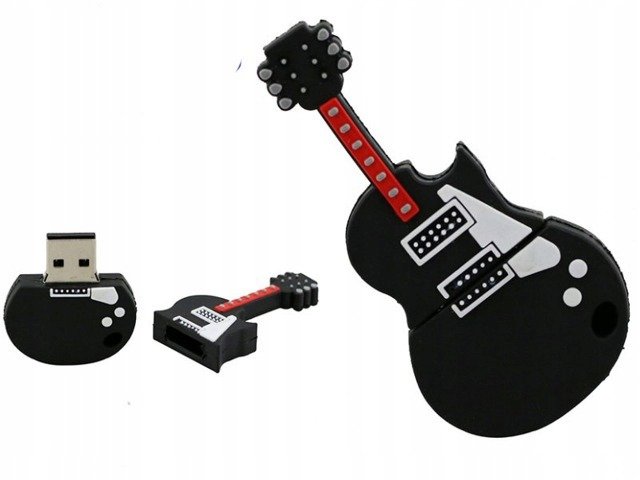 PENDRIVE USB SZYBKI FLASH DRIVE ULTRA PAMIĘĆ ZAWIESZKA PREZENT GITARA 64GB