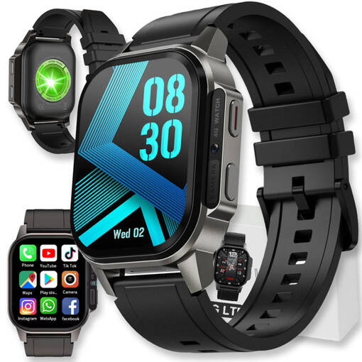 SMARTWATCH ZEGAREK ROZMOWY MENU POLSKIE DAMSKI MĘSKI CZARNY SPORT PL SMART DM62