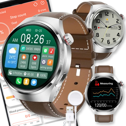 SMARTWATCH ZEGAREK SMARTBAND MENU POLSKIE DAMSKI ROZMOWY MĘSKI SMART WATCH WATCH 4 PRO