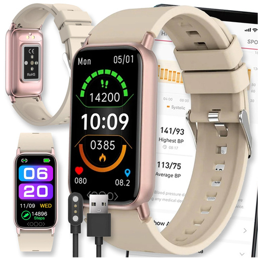 SMARTWATCH ZEGAREK WATCH DAMSKI MENU POLSKIE PULS MĘSKI SPORT SMART AMOLED TK72