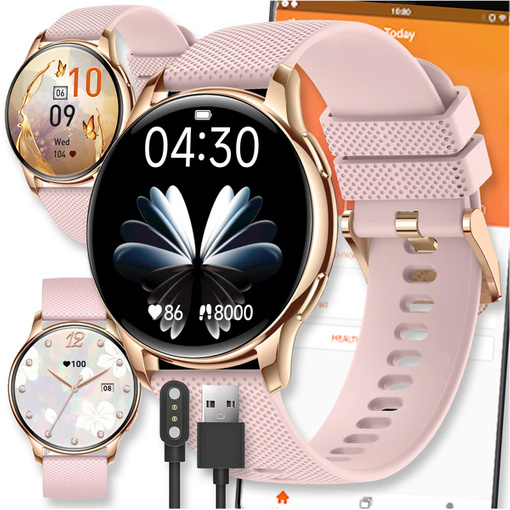 SMARTWATCH ZEGAREK WATCH DAMSKI ROZMOWY MENU POLSKIE PULS OKRĄGŁY SPORT PL Y11