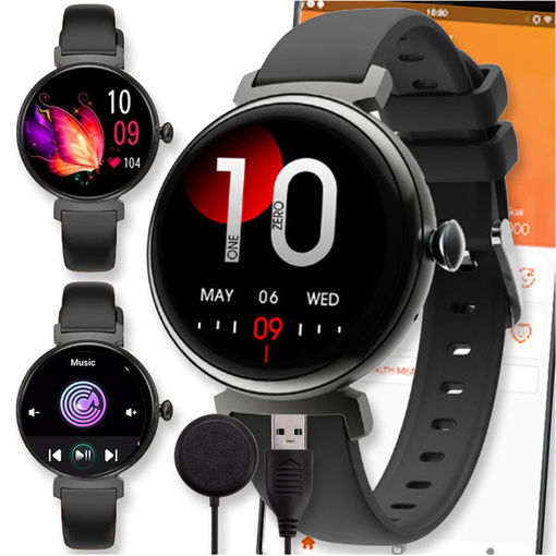 SMARTWATCH ZEGAREK WATCH ROZMOWY DAMSKI AMOLED MENU PL SPORT ATM SPORTOWY DM70